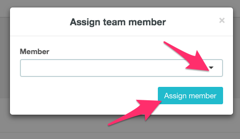 Assign an order to a teammember 