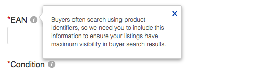 Adding product identifiers to eBay listings