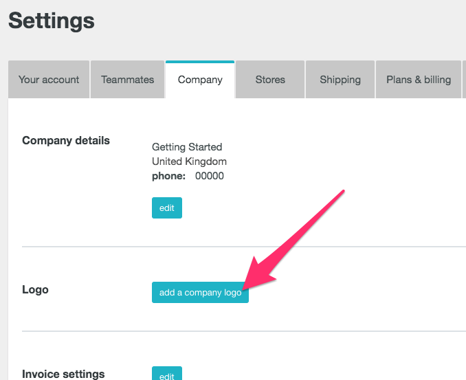 Adding logos to invoices in Zenstores 