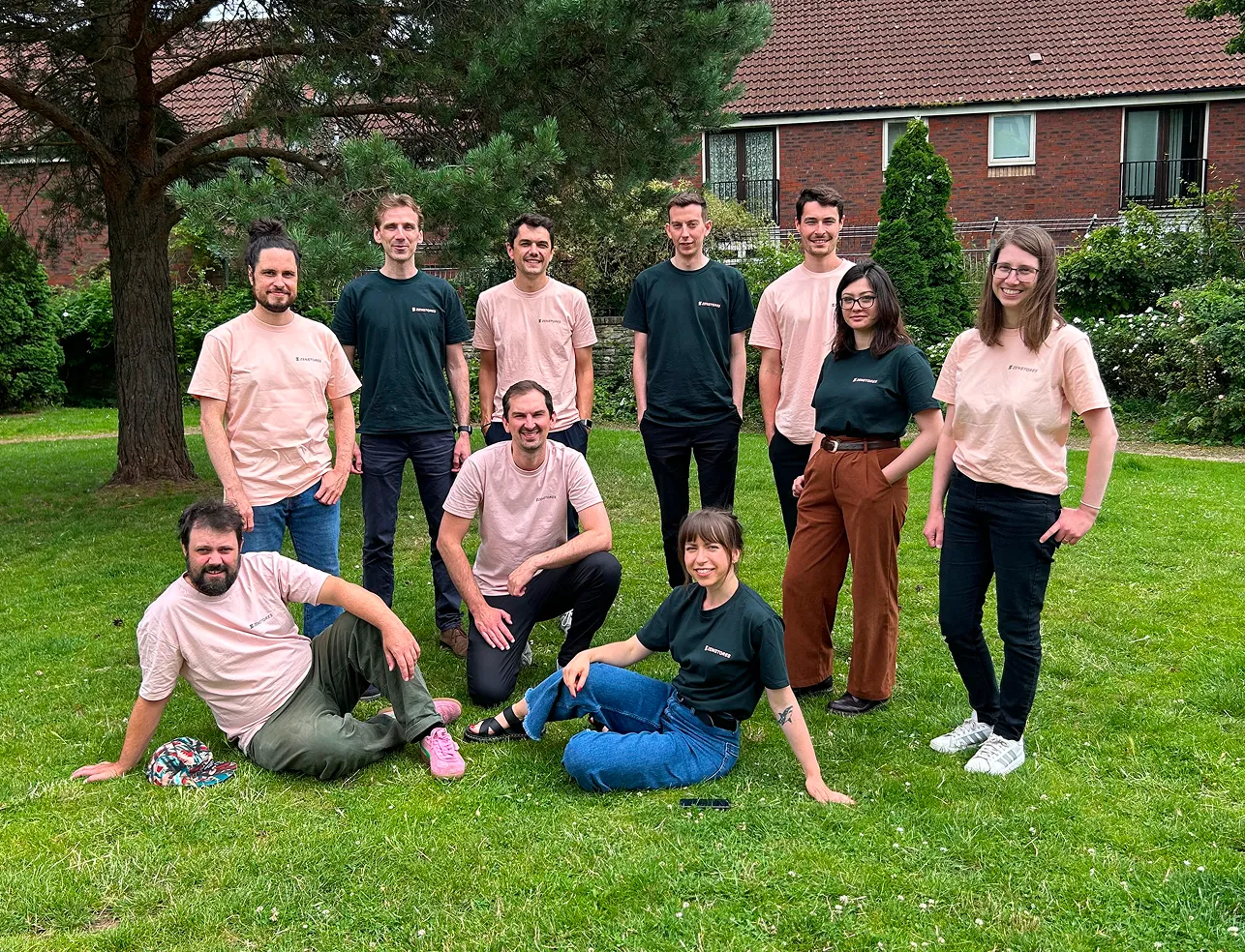 The Zenstores team photographed outdoors in Bristol