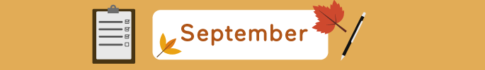 September sub-header