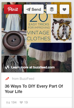 Pinterest example - adjusting vintage clothes